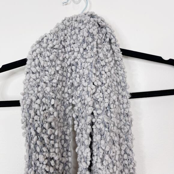 Anthropologie Sequin Chunky Knit Infinity Scarf - Picture 2 of 7